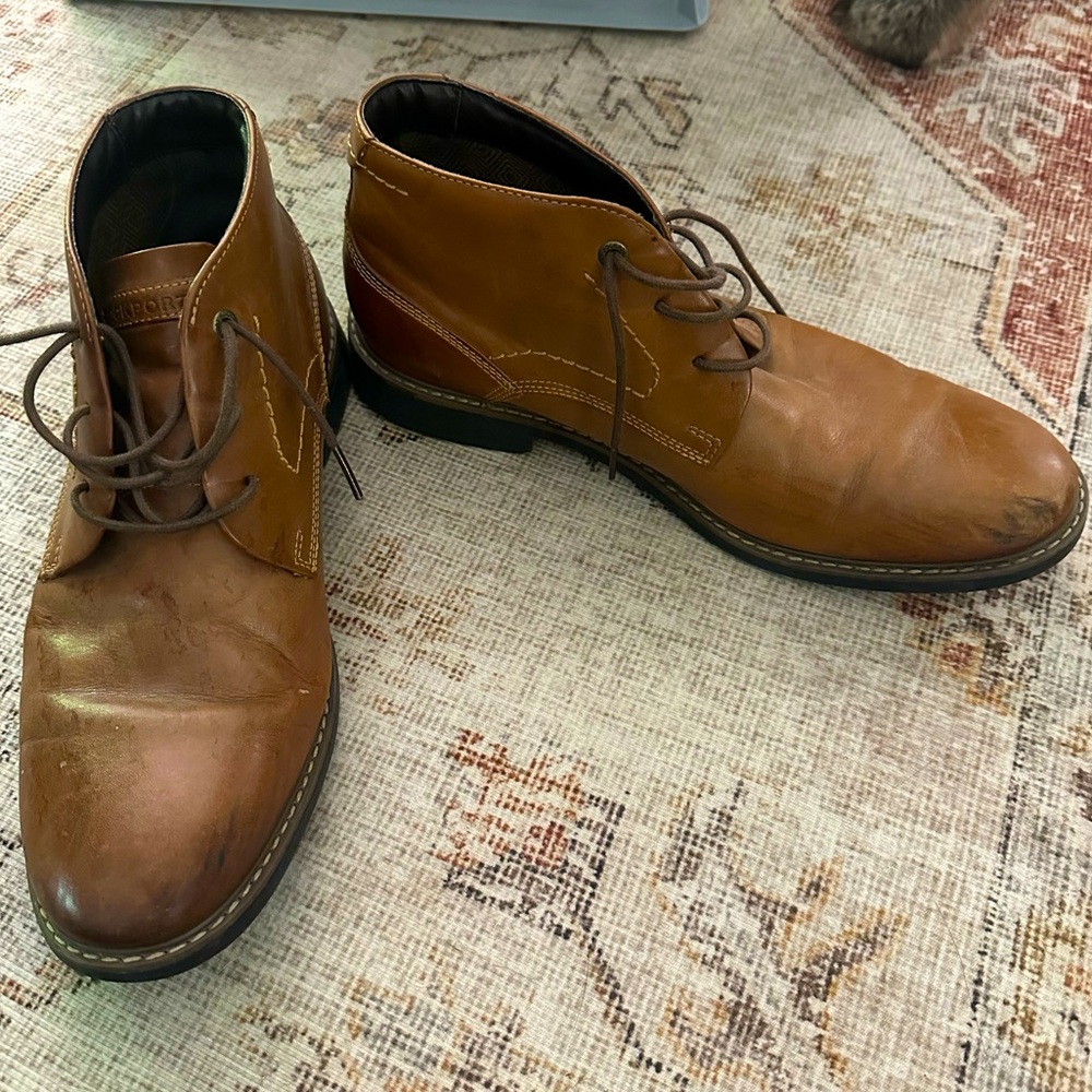Rockport Classic Break Chukka Sz 10 leather Lace Up boots